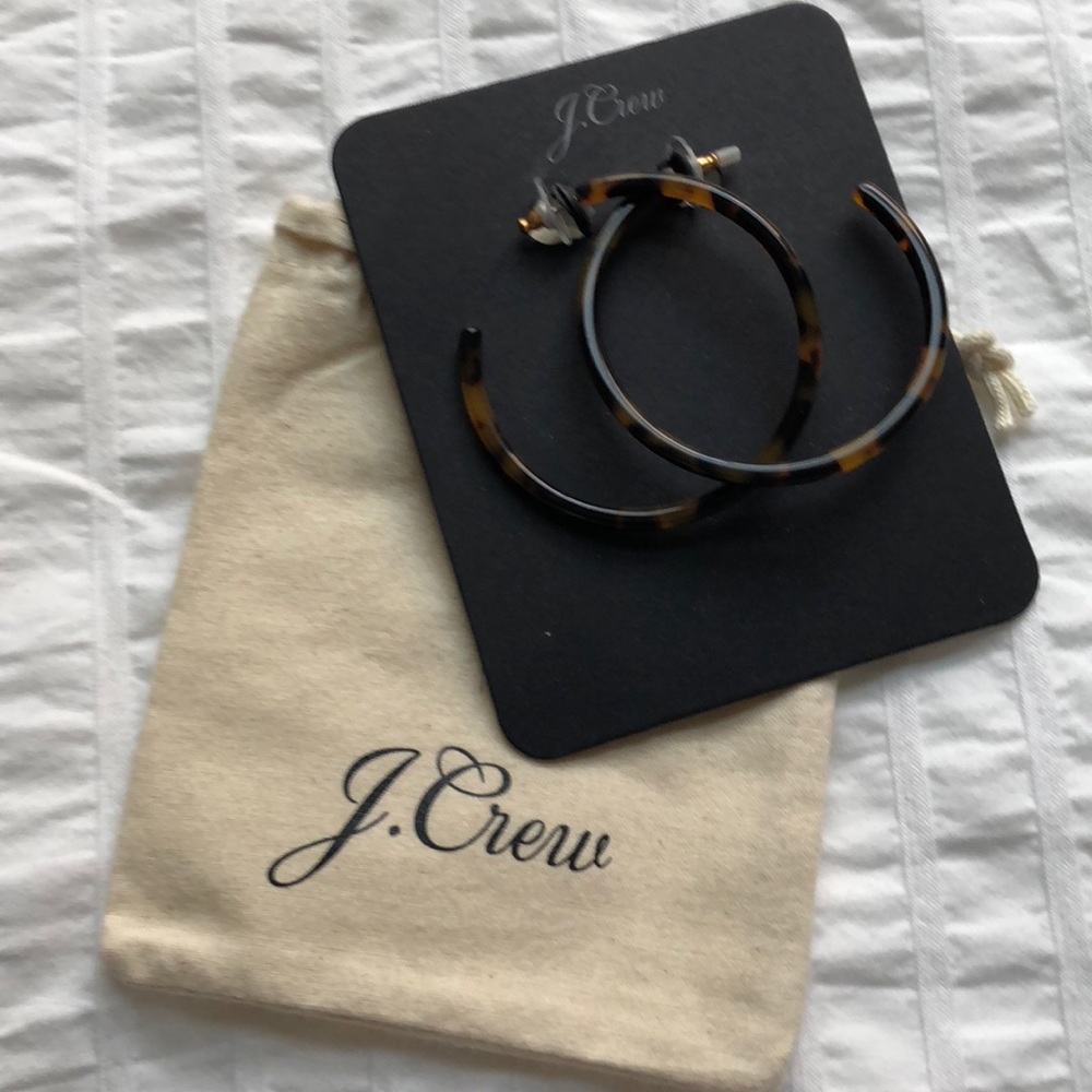 J. Crew Jewelry Tortoise Hoops. NWT